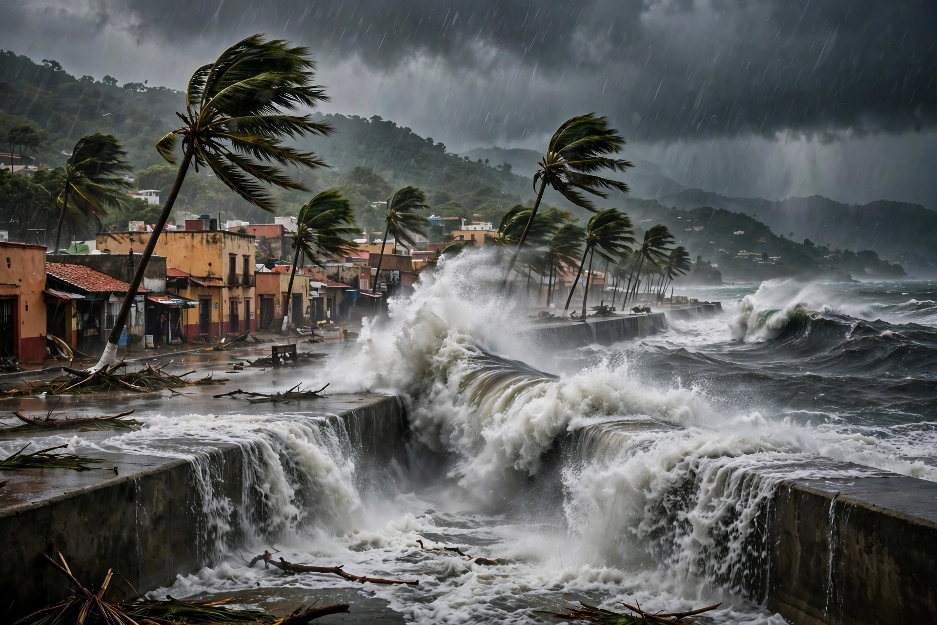 Hurricane Simon Slams Mexico's Pacific Coast: 5 Dead as Storms Batter the Shore