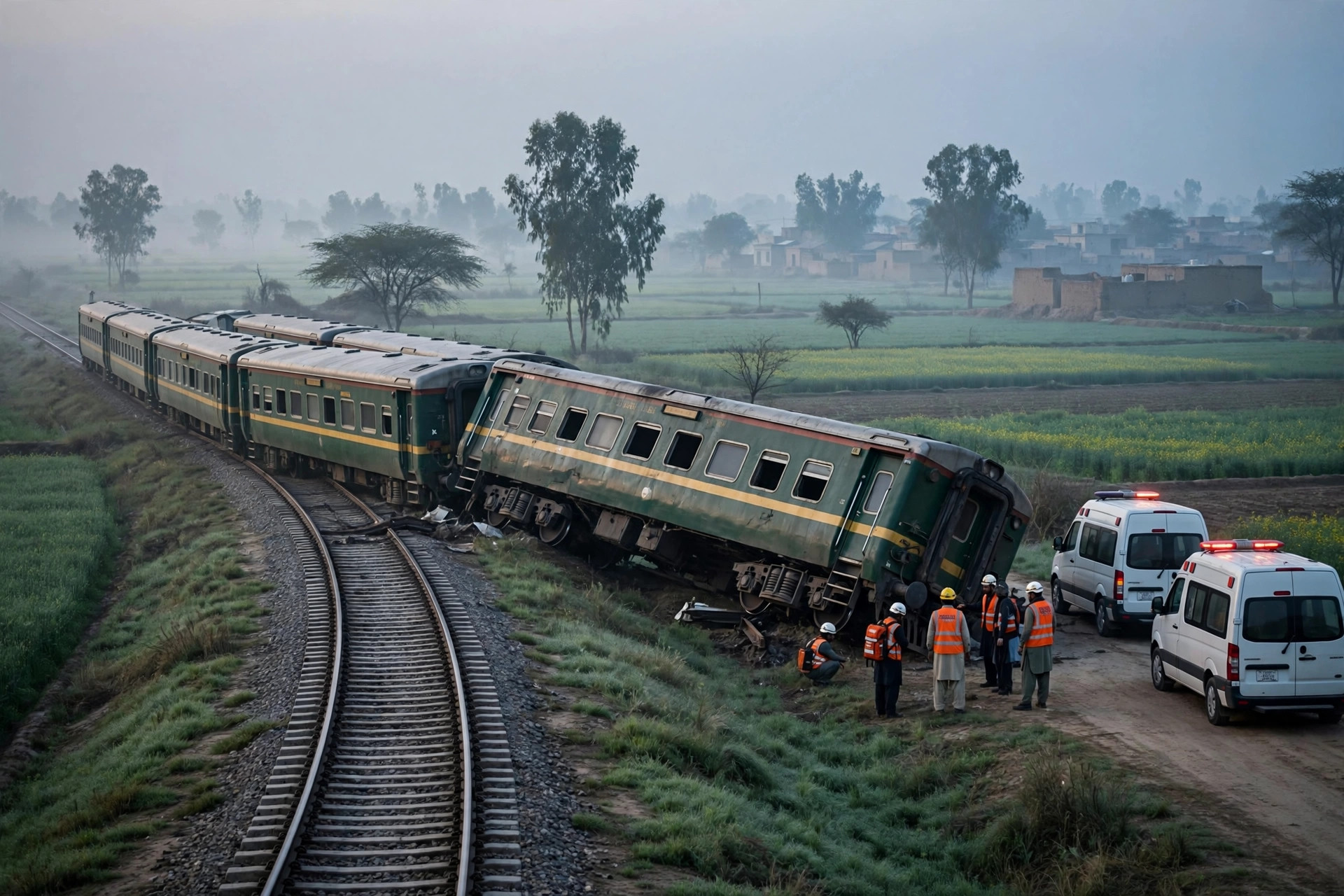 Rehman Baba Express Disaster Near Multan: 5 Dead, 30 Injured in Early-Morning Derailment
